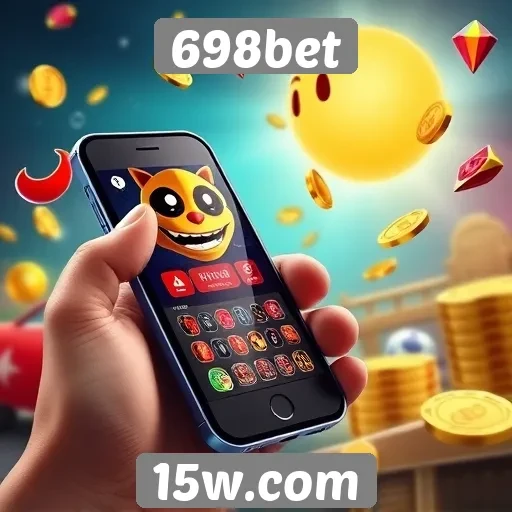 Experiência mobile no site 698bet